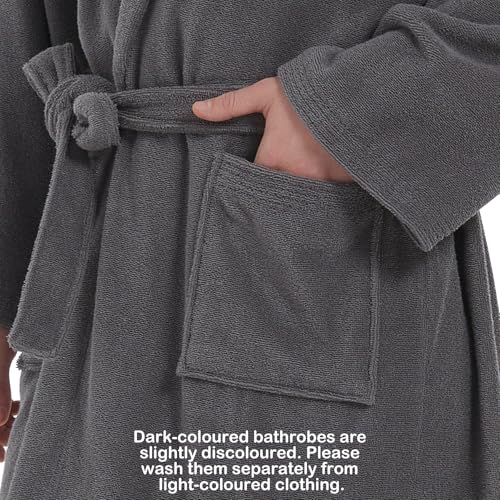 Mens Bathrobes with Hood-Classic Terry Cloth Bathrobe for Men,Soft Full Length Bathrobes for Spa and House2