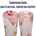 UTRSIFB Girl's Leisure Sports Socks, All Season Stockings, Soft Fashion Breathable Dress Decor Boots Socks Crown Cute Pink Pig