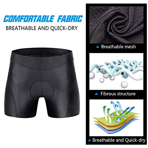 image for CYCWEAR Cycling Underwear Shorts Women's 3D Padded Bicycle Bike Riding