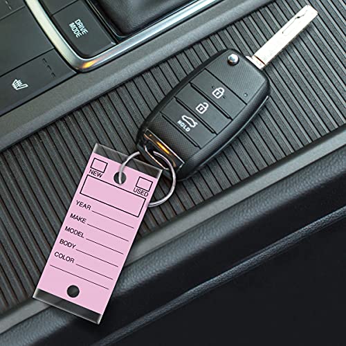 Image of Versa-Tags 250 Per Box, Self-Protecting Paper Key Tags with Chrome-Plated Split Rings Perfect for Car Truck Or RV Dealers Lilac