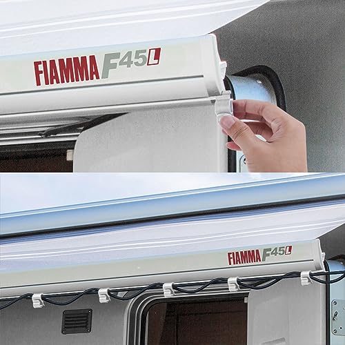 URAQT RV Awning Hooks, 20 PCS RV Awning Accessory Hangers, Camping Awning Hook, Piping Rail Accessories for Motorhome, Caravan, Christmas Party, Camping Tent, Indoor and Outdoor Decoration (B-White) - Image 3