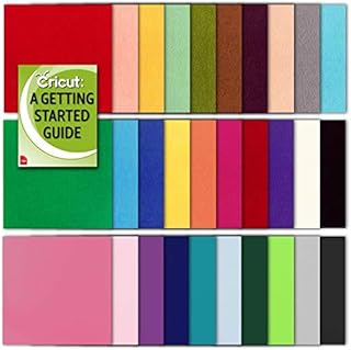 Sponsored Ad - Cricut Soft Felt Sampler Bundle, Assorted Colors - 12x12in Fabric Squares