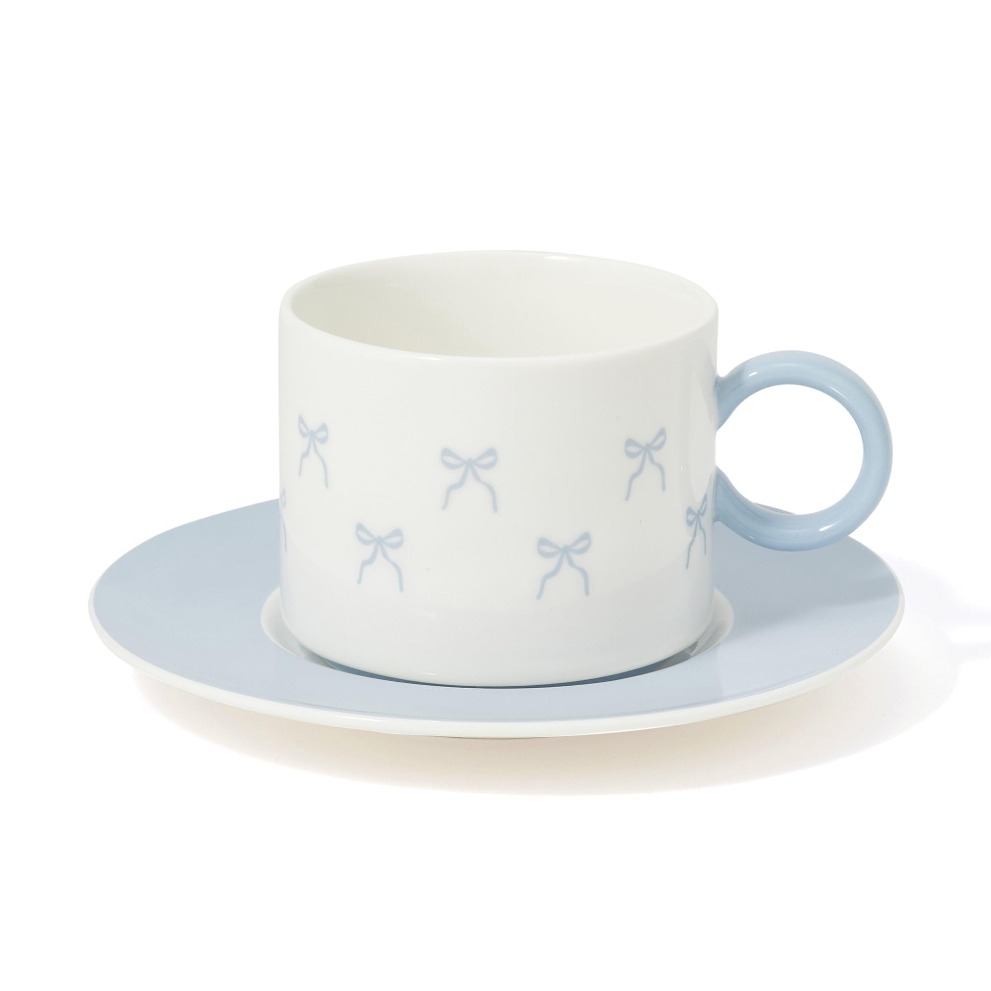 Amazon | Francfranc フランフラン リボン カップ&ソーサー ブルー 新