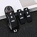 Remote Key Button Cover Compatible with Porsche, Jaronx Key Fob Center Button Rubber Protectors Keyless Entry Button Skin Jacket (Compatible with:Porsche Panamera)