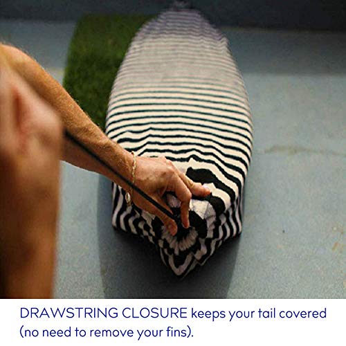 Aying Surfboard Sock Cover Great Surfboard Sock Bag For Local Trips To The Beach Easy Protection For Your Shortboard Longboard Surfboard (9'6", Yellow) #TOP4