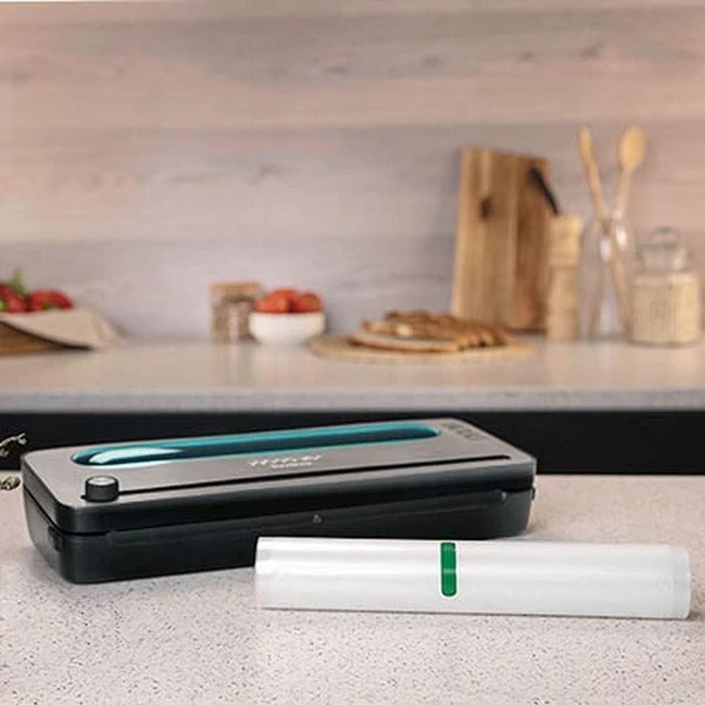 CECOTEC Foodcare Sealvac 120 Steelcut-Envasadora Al Vacío (120 W, Sistema de Envasado En 10 Seg, Presión de Vacío de 0.75 Bar, Sellado Silencioso, 2 Modos), 4256