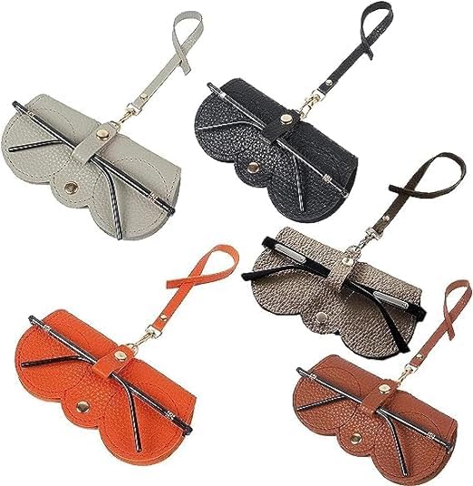 Sunglasses Eyewear Case Button Eyewear Case Artificial Leather Hook Cases,Cover,Pouch Box Eyewear,Sunglasses, Spectacles & Goggles Holder for Men & Women (Multi Color) 1 Pcs (Sun Glasses Case)-image-33