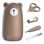 Baby Nail Clippers Set with Cute Case, Infant Fingernail and Toenail File Kit for Newborn Manicure and Pedicure, New Mom Grooming Gift