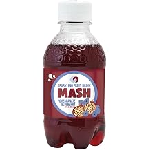 Mash Natural Essence Low-Calorie Sparkling Water Beverage, 16 Fluid Ounce Blueberry Pomegranate, Pack of 12