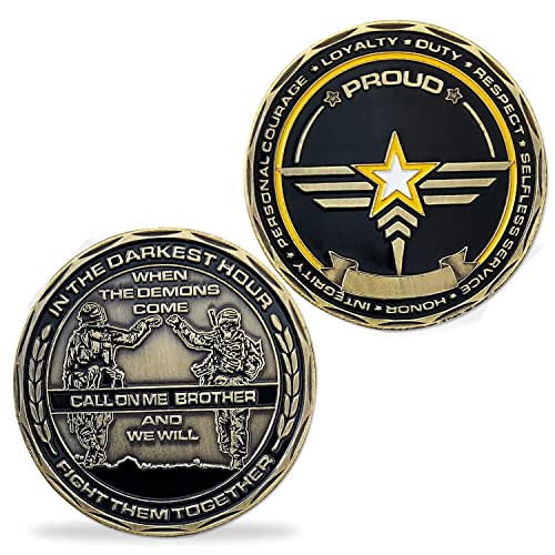 Pièce de monnaie armée américaine Joygulls pour honorer la mémoire