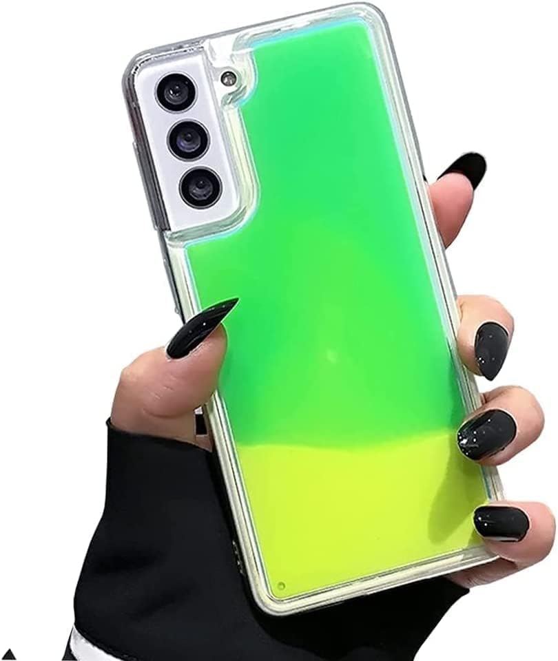 Coque Samsung S25 Ultra Yatchen antichoc et phosphorescente verte