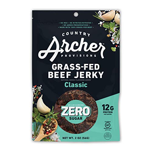 Country Archer Grass Fed Zero Sugar Beef Jerky – Best Zero Sugar Beef Jerky Gift