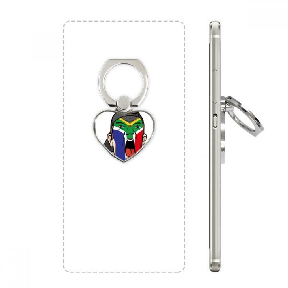 Support bague drapeau Afrique du Sud pour téléphone portable