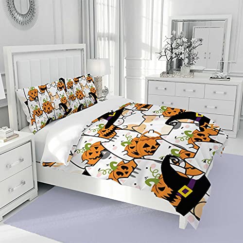 Housse de couette Halloween en polyester doux et sa parure de lit durable CHEHONG - 4