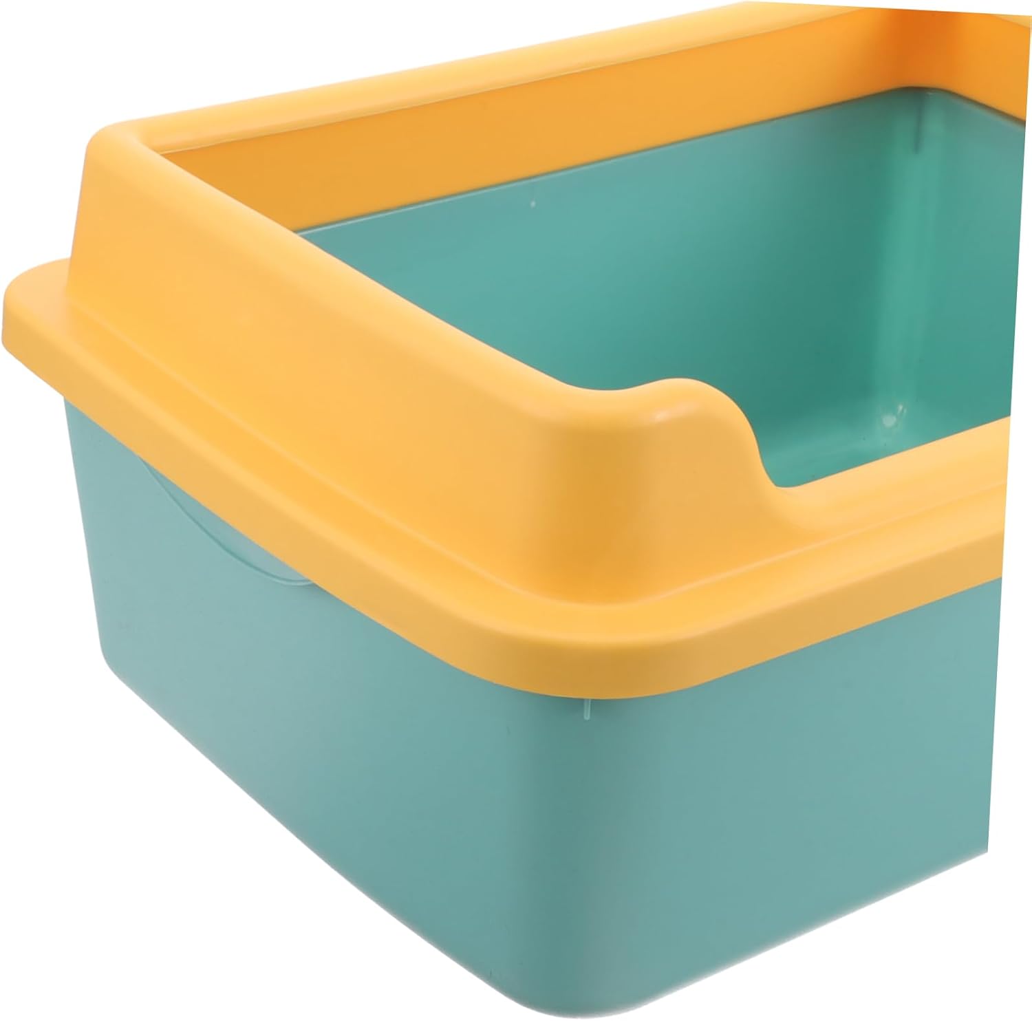 1set Semi-Enclosed Cat Litter Box for Indoor Use Spacious Design for Easy Access for Kittens and Adult Cats Cute and Practical