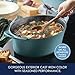 Rachael Ray NITRO Cast Iron Dutch Oven, 6.5 Quart, Agave Blue