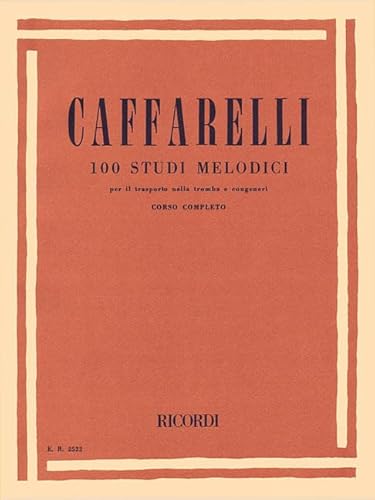 1Oo Studi Melodici Per Il Trasporto Trumpet Method Italalso For Related Brass Inst