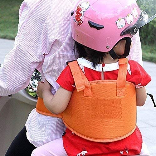 MSA Adjustable Kids Vehicle Safety Harness Strap for Two Wheeler/Bike/Horseback Riding | Baby Safety Belt | Carry Belt for Baby (Multicolor, Set of 1)
