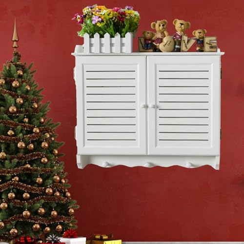 Tapa Cuadro Electrico Cubierta de Caja de Medidor Eléctrico de Pared, Cubierta Decorativa de Caja de Interruptores con Puerta de Persiana, Cubierta de Caja de Fusibles para Ocultar Paneles Eléctricos(