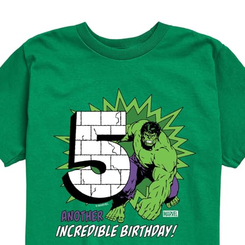 Marvel Hulk - Incredible Birthday 5 - Toddler and Youth Short Sleeve Graphic T-Shirt3