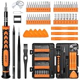 JOREST 59Pcs Cacciaviti Precisione Set, Kit Professionali con Cacciaviti Torx T5 T6 T8 T9 T10 T20, Kit Smontaggio e Riparazione per Macbook, iphone, PC, ipad, Switch, PS4, PS5, Xbox, Occhiali, Orologi
