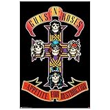 Trends International Guns N' Roses Cross Wall Poster 22.375