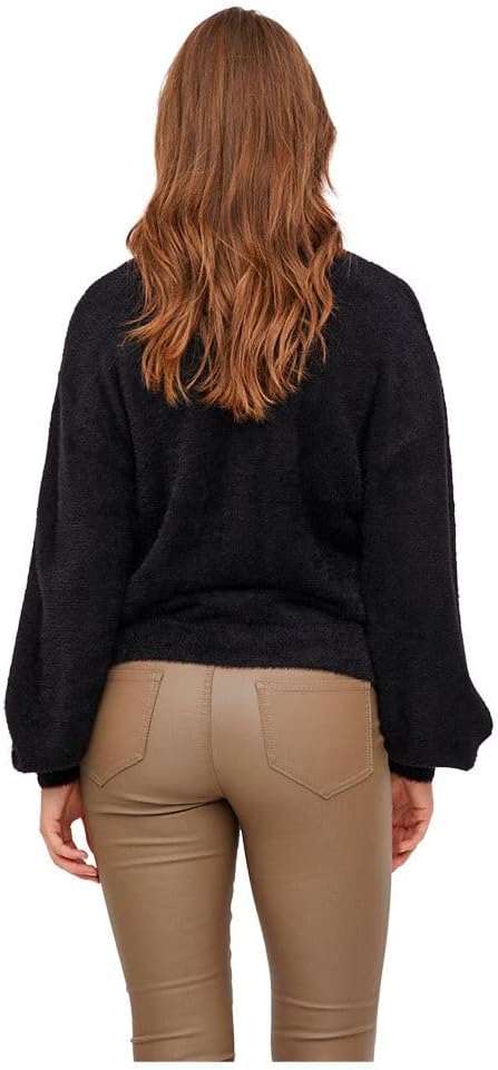 Vila Lilo O-Neck Knit Cardigan Medium Grey Melange
