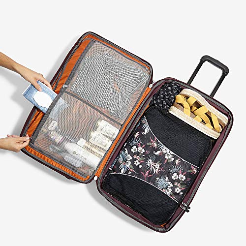 eBags Mother Lode 25 Inches Checked Rolling Duffel (Garnet)