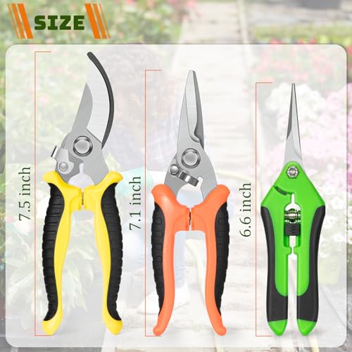 Glvsae GARDENING SCISSORS 001 3 Pack Pruning Shears thumb #2