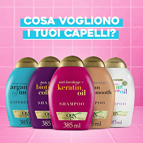 Ogx Ever Straightening + Brazilian Keratin Therapy Smoothing Shampoo With Coconut Oil, Cocoa Butter & Avocado Oil For Lustrous, Shiny Hair, Paraben-Free, Sulfate-Free Surfactants, 13 Floz #TOP7