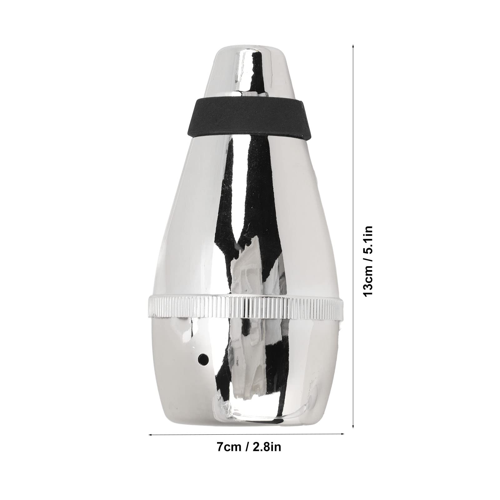 Sordina Per Tromba In Alluminio - Muto Dritto, Leggero, Per Pratica Silenziosa, Colore Nero - Foto 8