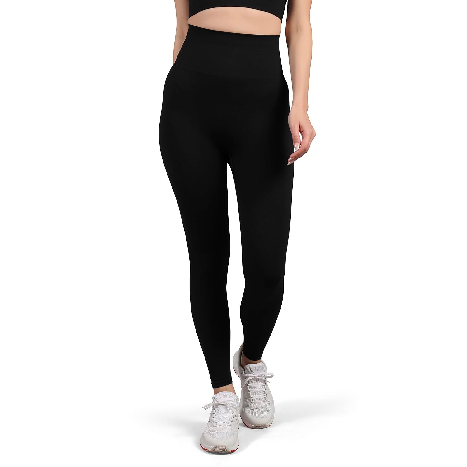 Skechers Women Engineered Compression Black Leggings