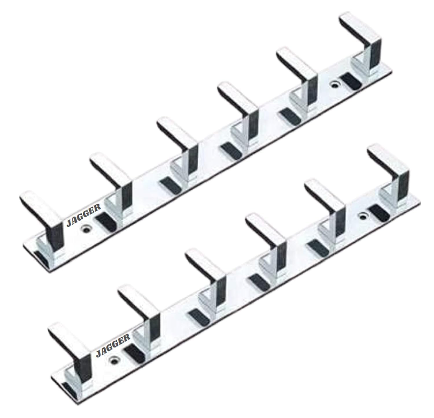 AMiRiTE AMR06 Wall Mounte6d Stainless Steel Wall Hooks for Hanging Cloth/Towel Hangers/Key Ring Holder/Door Hangers/Hook Rail/Bthroom Hanger [ Combo Pack of 2 ] (Silver, 6 PIN Hanger)-image-32