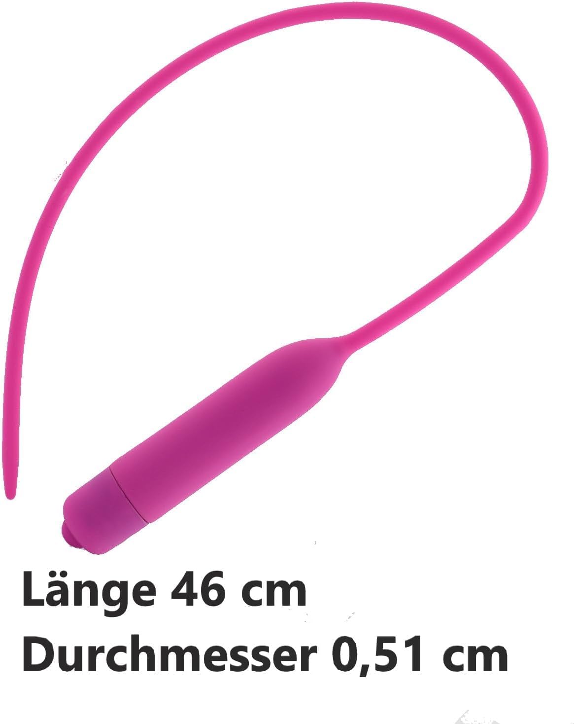 FOPS Sexytoys uomo – sonda uretrale maschile in silicone 46cm ⌀0,51cm vibrante per giochi erotici intensi N16-53