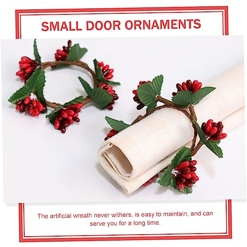 Couronnes de Noël de table petites décorations pour bougies et murs - 4