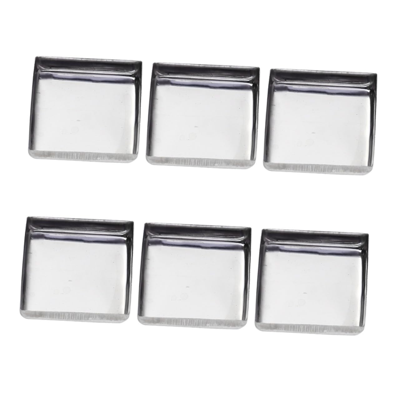 IWOWHERO 3sets Empty Eye Shadow Pans Metal Pans for Diy Makeup Stainless Steel Storage Containers 60pcs*3