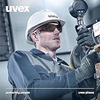Uvex pheos - Schutzbrille - sportliche Sicherheitsbrille mit 100% UV-Schutz - metallfrei, Anti-Beschlag & kratzfest - schwarz/rot, grau 23% – Ansicht 8