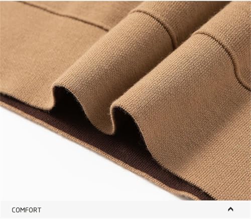 Men's Imitation Wool Thickened Warm Anti-Pilling Solid Color Daily Wool Sweater4