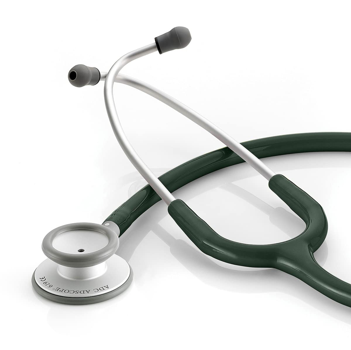 ADC - 619DG Adscope Lite 619 Ultra Lightweight Clinician Stethoscope with Tunable AFD Technology, Dark Green Dark Green Adscope Lite 619 - New Version