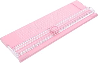 HOMSFOU cortador de papel Cortadora de fotos herramienta para cortar bordes de papel tabla de corte de papel herramienta de corte de papel de oficina cortadora de papel el plastico rosa