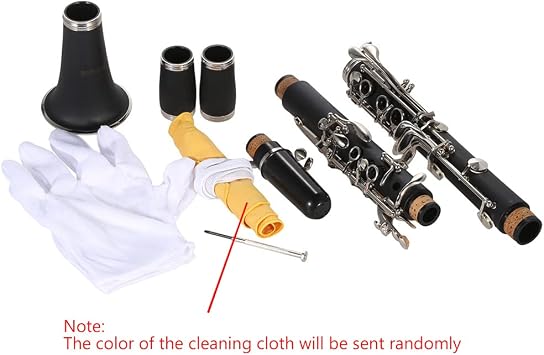 Btuty Clarinet ABS 17 Key bB Flat Soprano Binocular Clarinet
