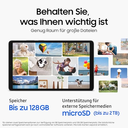 Samsung Galaxy Tab A11 Enterprise Edition, Android Tablet, 8,7 Zoll Display, 64 GB Speicher, 4 GB RAM, Dolby Dual-Lautsprecher, LTE, 1 Jahr Knox Suite, 3 Jahre Herstellergarantie, Grey - 3