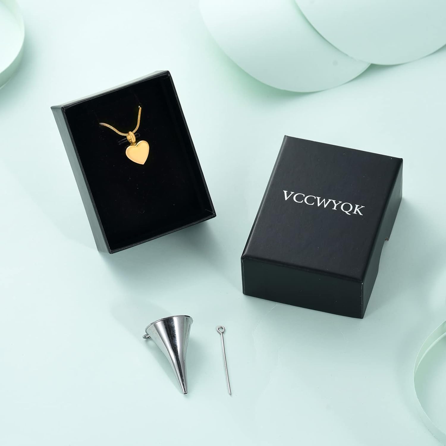 Small Heart Urn Necklace for Ashes Stainless Steel Memorial Ash Pendant Keepsake Cremation Jewelry - Image 4