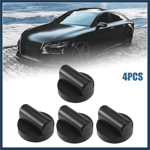 Image of 4 Pcs Rubber Jack Puck Jacking Lift Pad Jack Lift Point Pad Adapter for Audi TT RS R8 A6 Support Point Adapter Jacking Trolly Car Removal Repair Tool Stylish Design