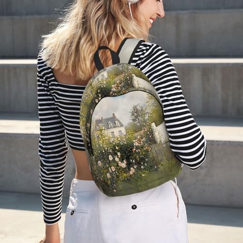 Sac à dos fleuri grand format 45cm fini le manque de place en voyage - 6