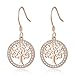 Produktbild MEGA CREATIVE JEWELRY Damen Ohrringe"Lebensbaum" 925 Silber mit Kristallen von SWAROVSKI Schmuck Geschenkidee für Frau