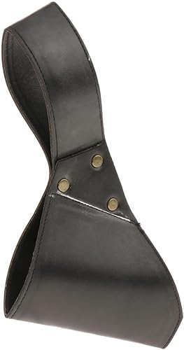 Miniatura 7 de Sword Frog Holster Universal PU Leather Rapier Scabbard Holder for Warrior Pirate Cosplay, Black