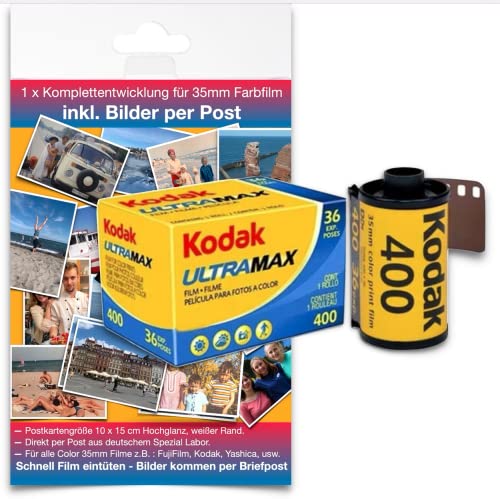 Kodak ULTRAMAX 400 film 35 mm avec service de developpement couleur pour 36 poses