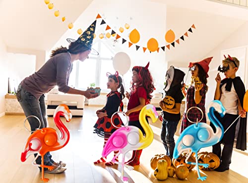 Image of 30 Packs Funny Summer Present Unique Mini Flamingo Assorted fidgets Bubble Toys for Kids Children Classroom Students Gifts from Teacher,Birthday Party Favors