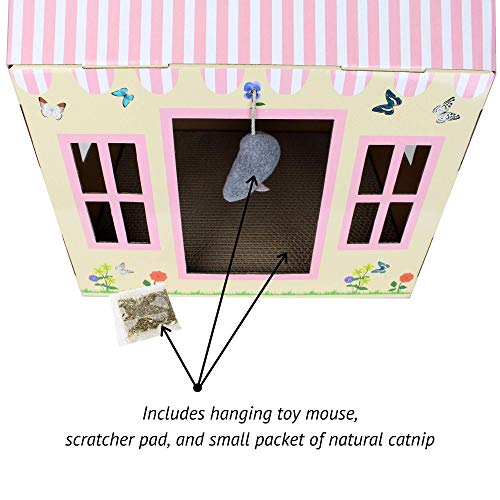 Midlee Cottage Cat Scratcher House #TOP6